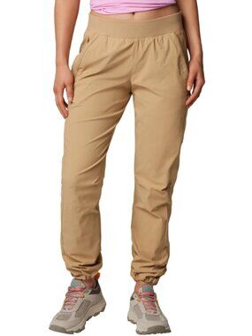 Columbia Omni-Shield Women's Trail Pant Active Fit Straight Leg Tan Size XL